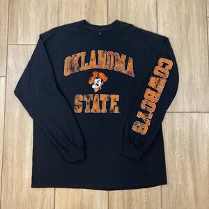 Oklahoma State Cowboys Long Sleeve Shirt Fanatics XL OSU Graphic Tee Black